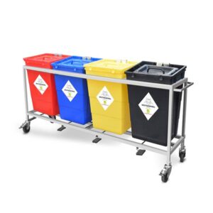 Waste Segregation Trolleys (Stainless Steel)